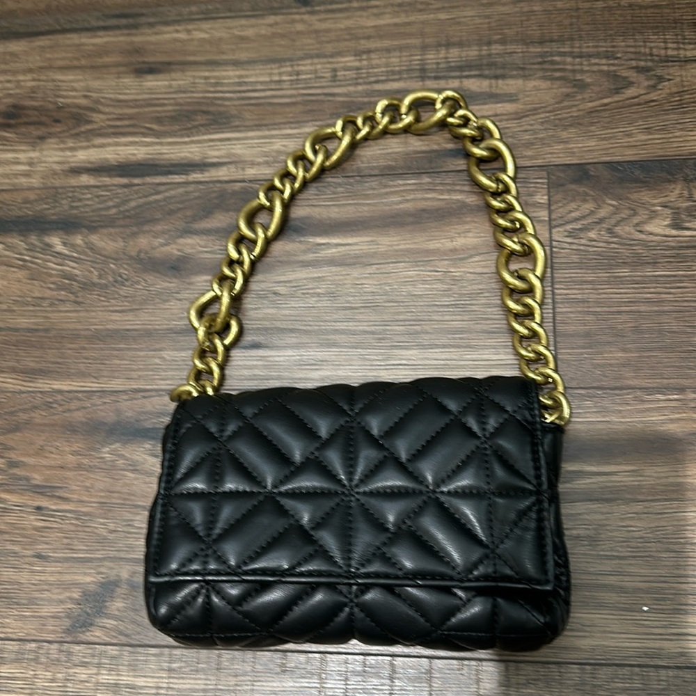 Zara quilted chain bag